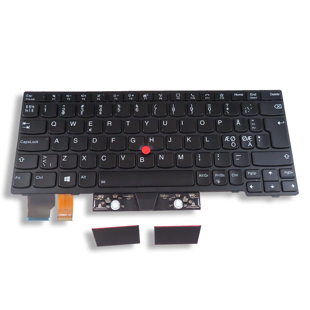 Nordic Keyboard Assembly Black Backlit With Pointstick Lenovo