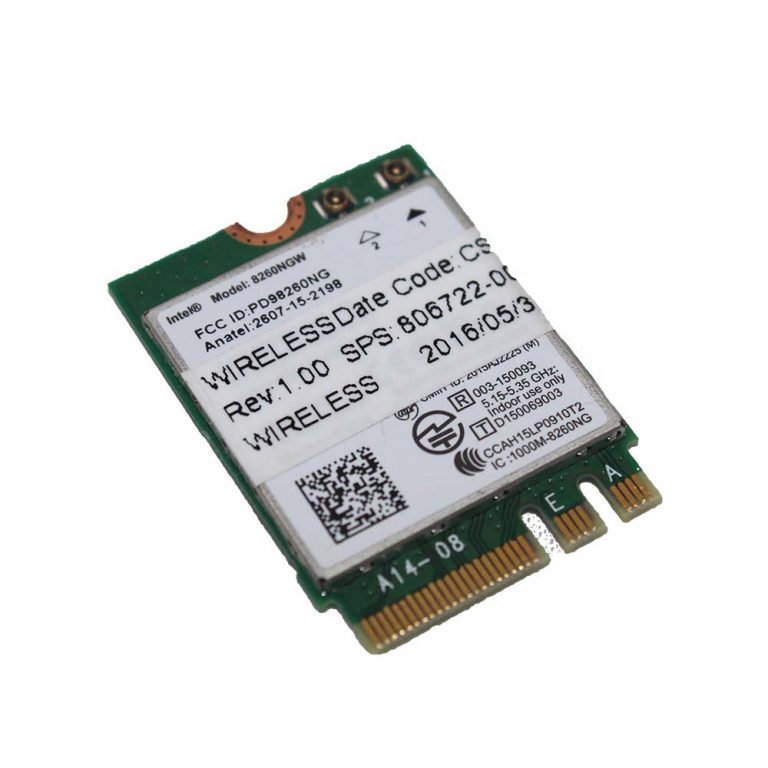 Intel Dual Band Wireless (7260NGW) - AC 7260 802.11ac, dual Band, 2x2 ...