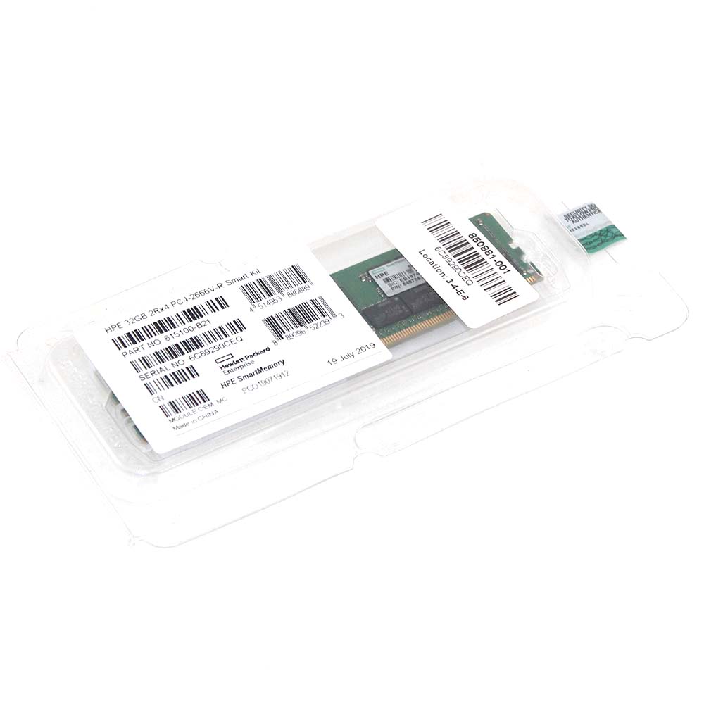 32GB RDIMM 2Rx4 PC4-21333R DDR4 2666MHz (288 Pin) Memory (850881-001)