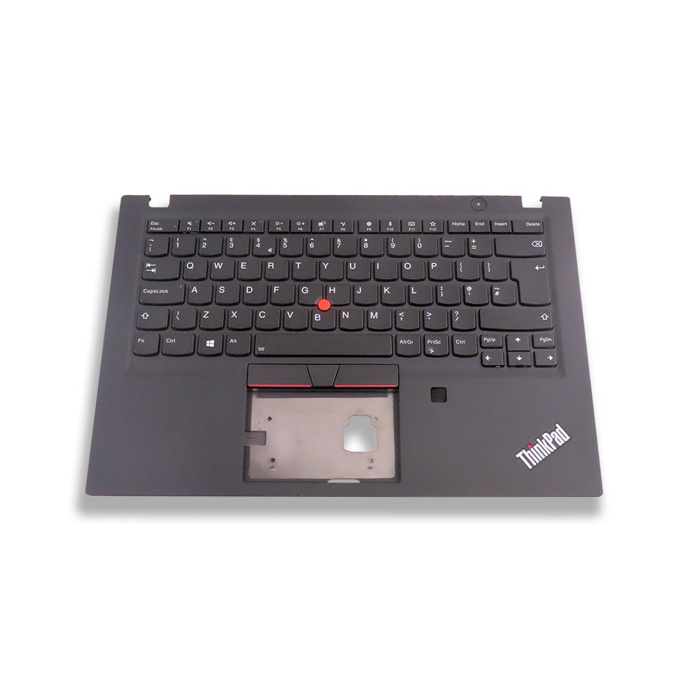 UK Black Backlit Keyboard Palmrest With FPR Assembly Lenovo