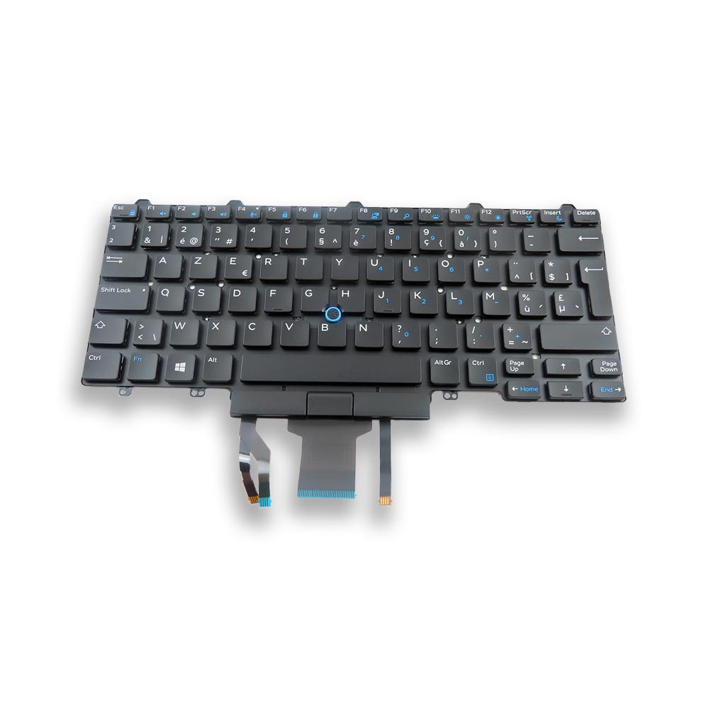 Belgian Backlit AZERTY Keyboard Assembly - Dell Latitude 5490 7490