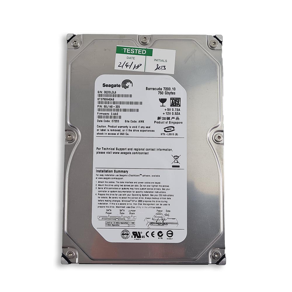 SEAGATE HDD 750 GB SATA 3G