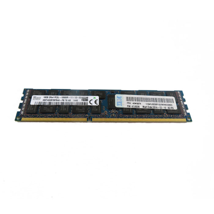 16GB PC3L-12800 DDR3 ECC RDIMM 2Rx4 Memory (46W0674)