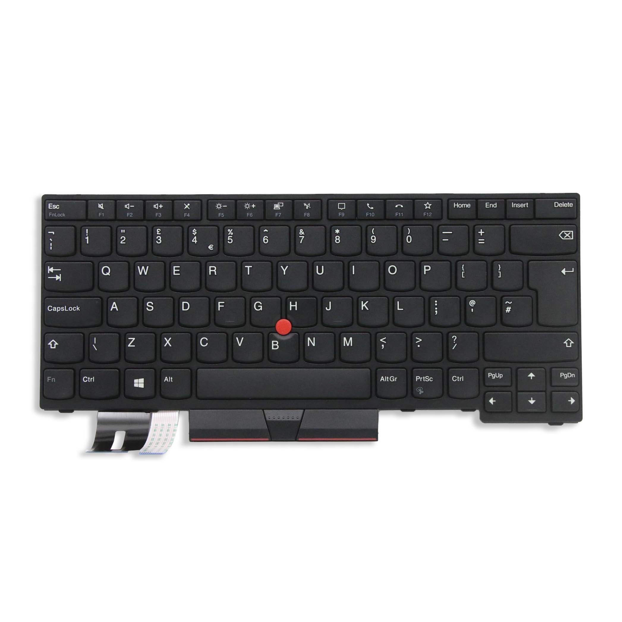 UK Black (with pointstick) keyboard assembly - Lenovo Thinkpad T14 T14S P14  P14S - 5N20V44180 - Tekeurope