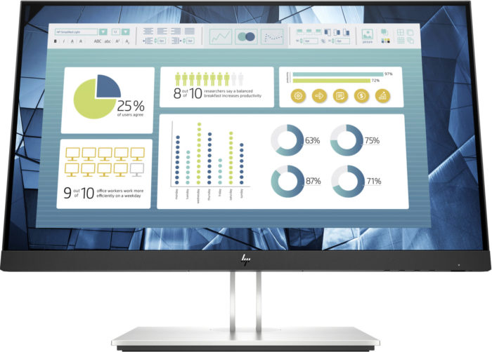 HP E22 G4 21.5" 1920 x1080 FHD Black Silver (9VH72AT)