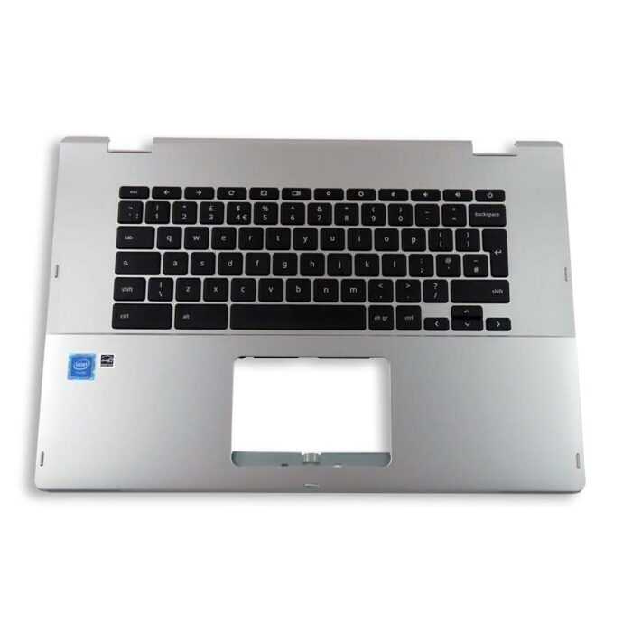 Silver Palmrest and UK Keyboard - Asus CX1500CNA (90NX03M2-R31UK0)