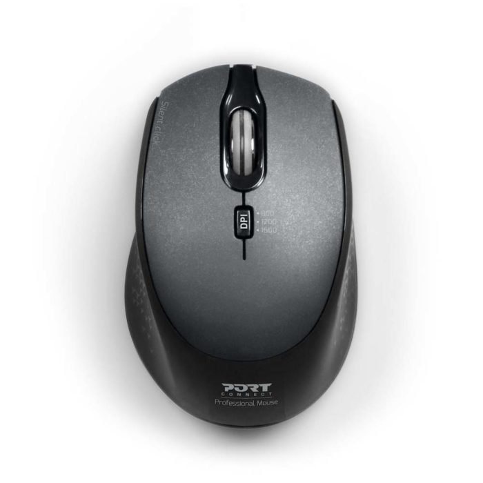 Port Connect 2.4GHz Wireless Silent Mouse (USB A/C)  (900713)