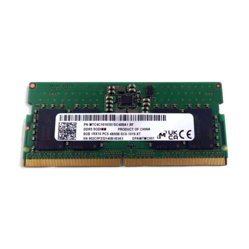 8GB SODIMM 1Rx16 PC5-38400 DDR5 4800MHz (262 Pin) Memory (5M30Z71818)