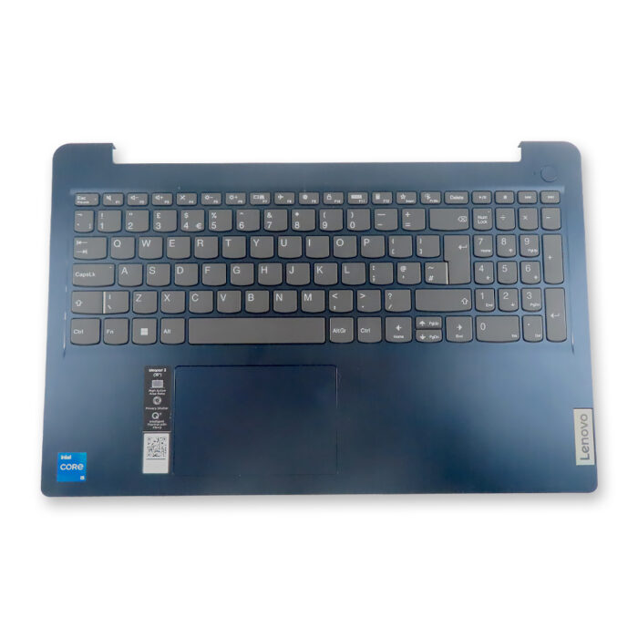 UK Keyboard Assemby w/ Blue Palmrest ( includes touchpad without cable also includes speakers) - Lenovo Ideapad 3-15ITL6 (5CB1B69095)