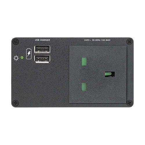 Extron 212 UK Power Outlet - AC + 2 x USB  (60-1384-02)